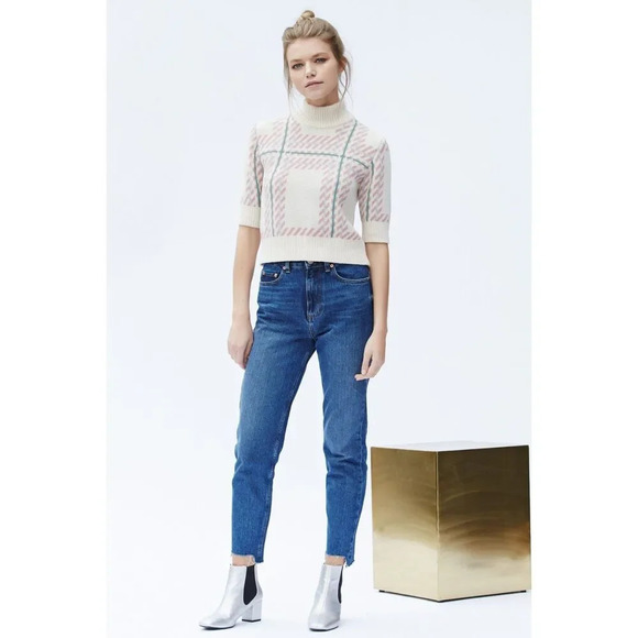 Callahan Plaid Turtleneck Multi Sweater NWT Size Large - Picture 3 of 6